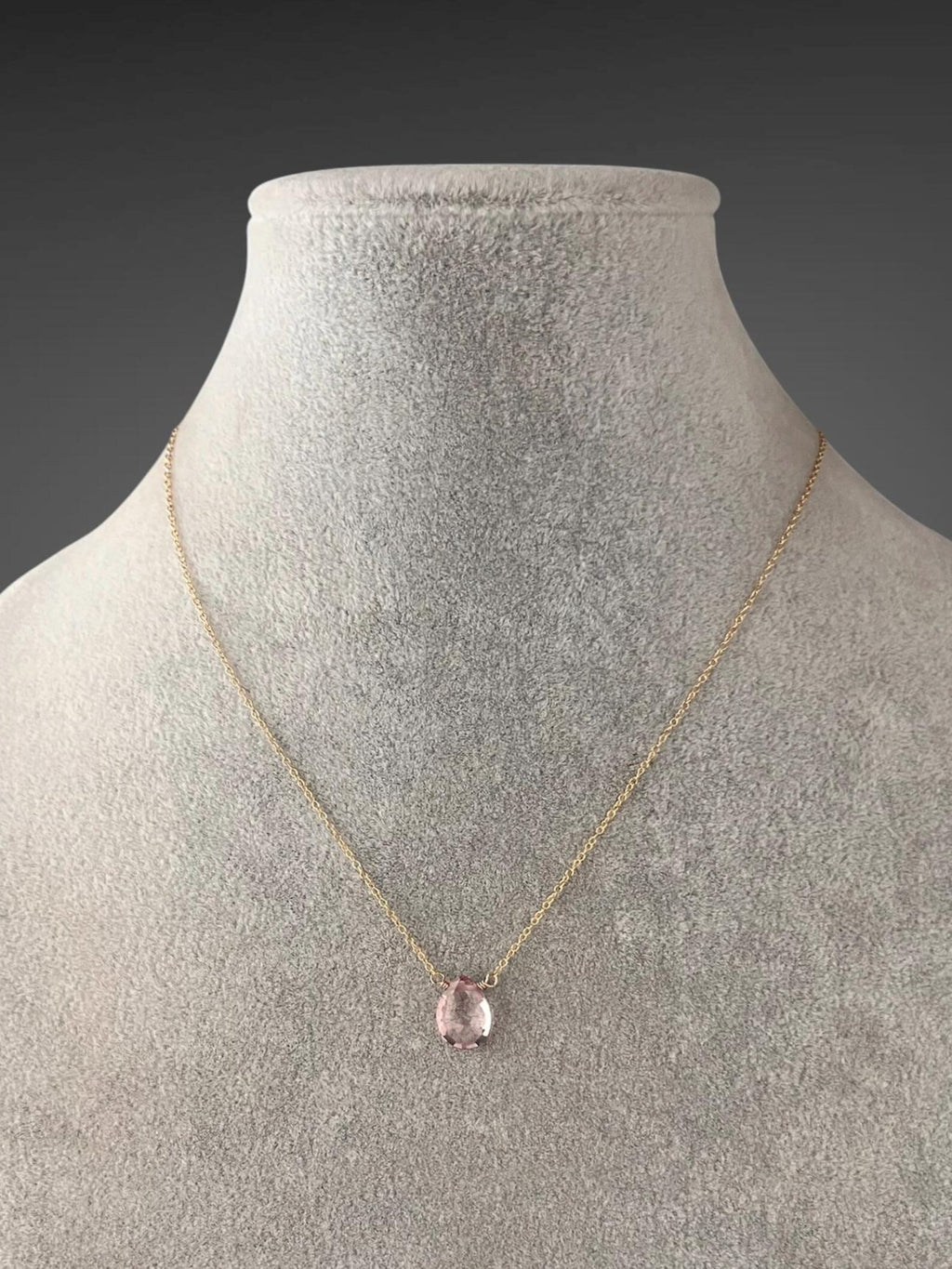 Mystic Quartz Teardrop Pendant Necklace on 14k Gold Filled Chain