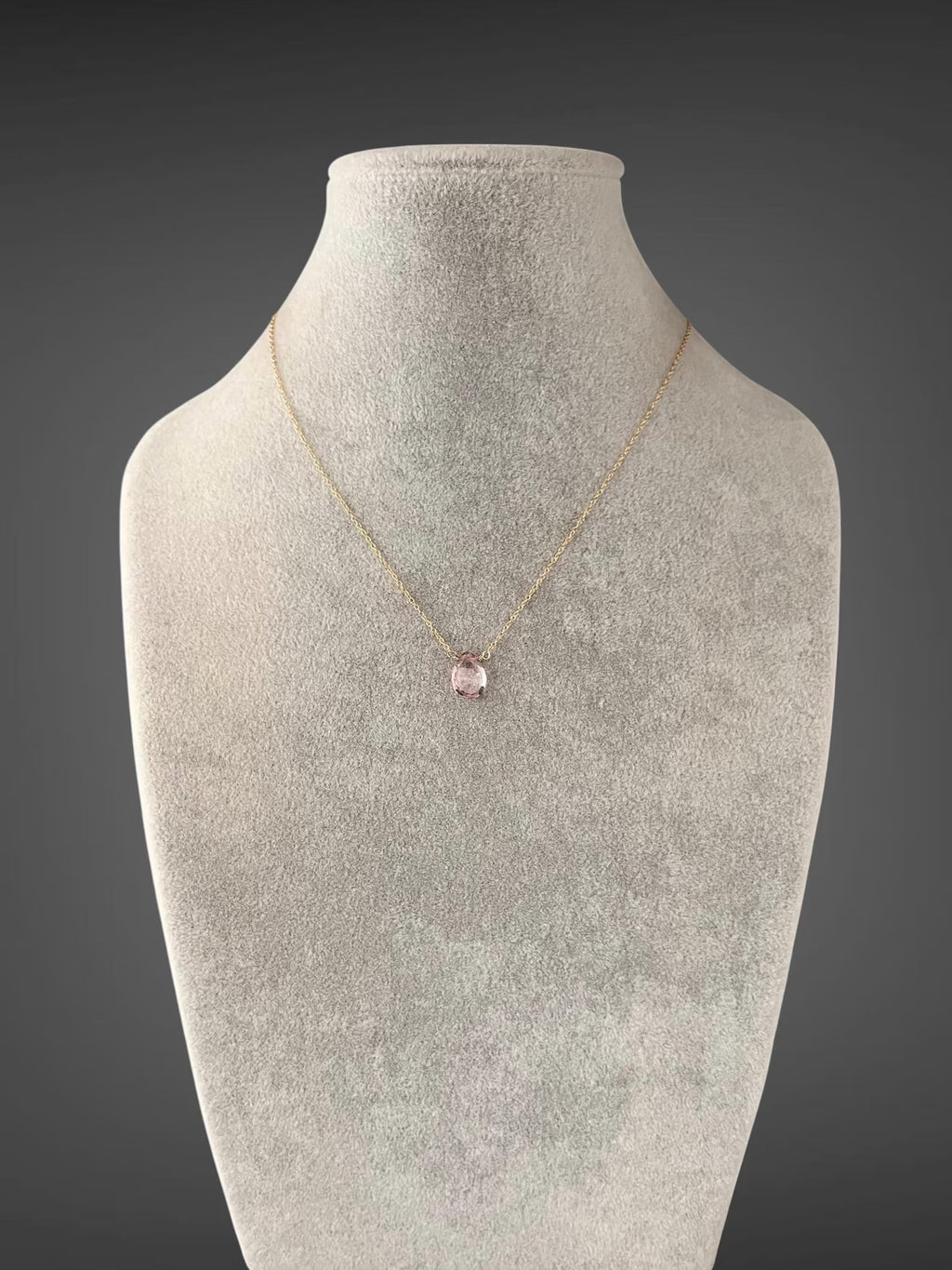 Mystic Quartz Teardrop Pendant Necklace on 14k Gold Filled Chain