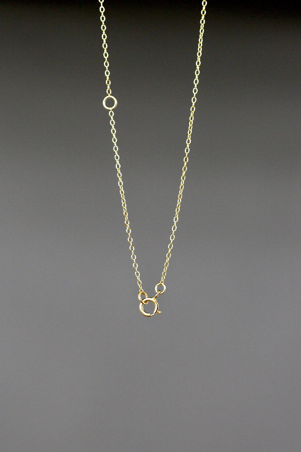 Gold Vermeil Heart Charm Pendant Necklace