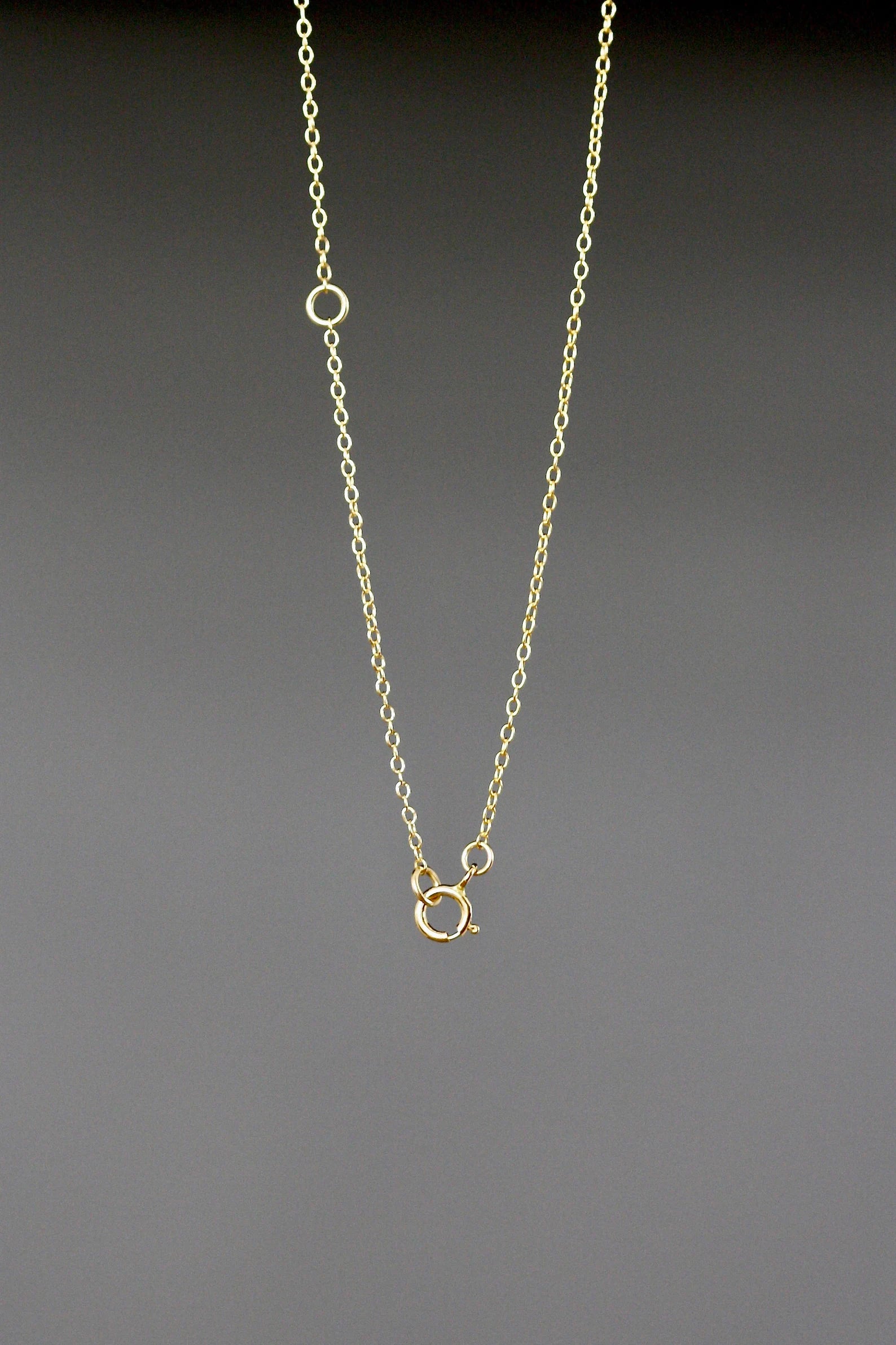 Gold Vermeil Heart Charm Pendant Necklace