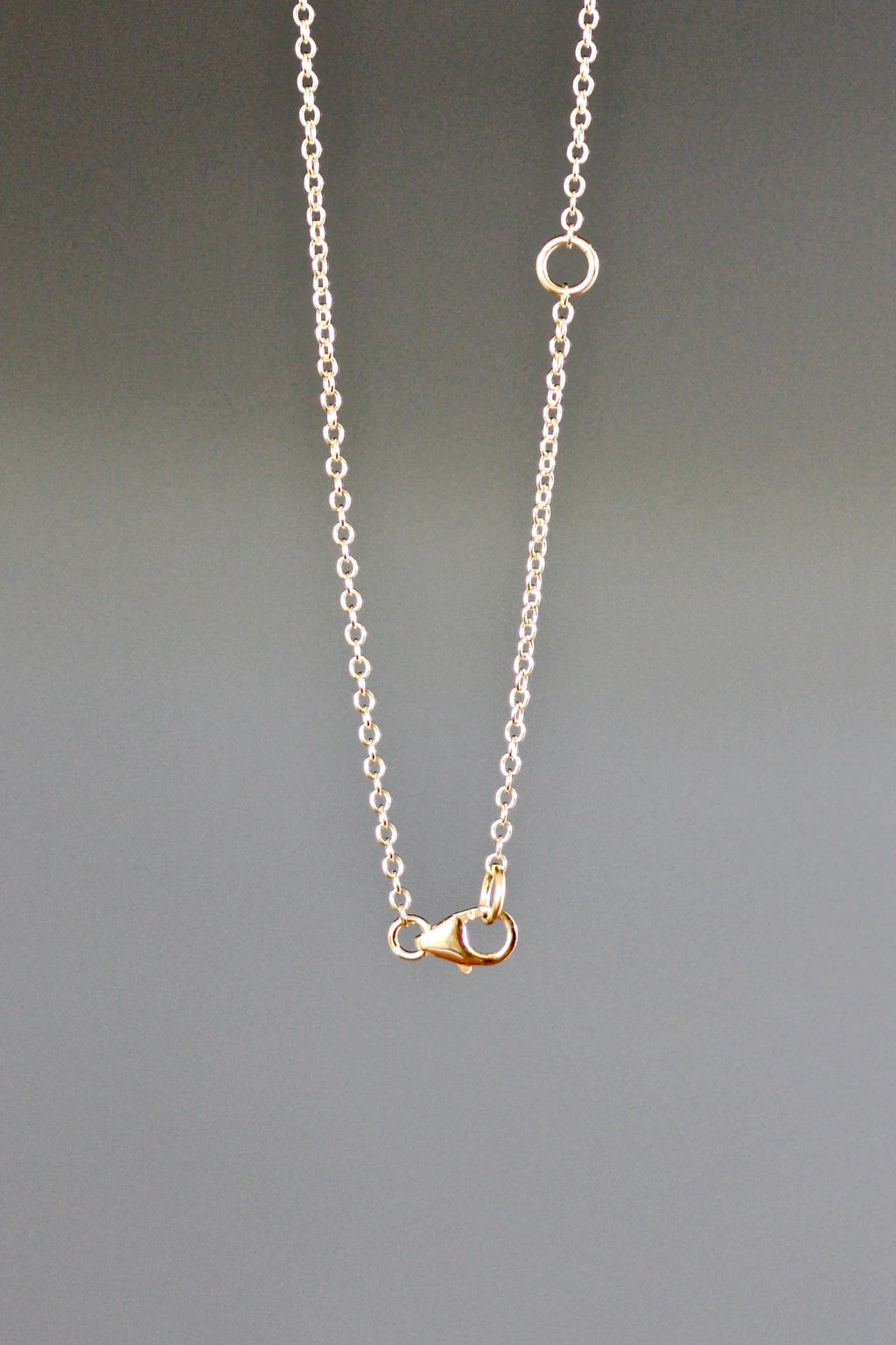 Gold Vermeil Heart Charm Pendant Necklace