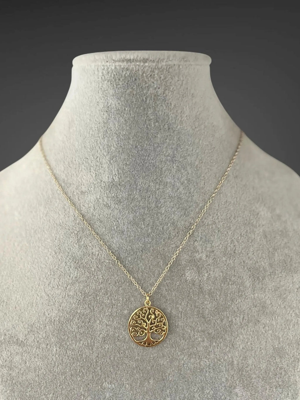 Gold Vermeil Tree of Life Charm Necklace