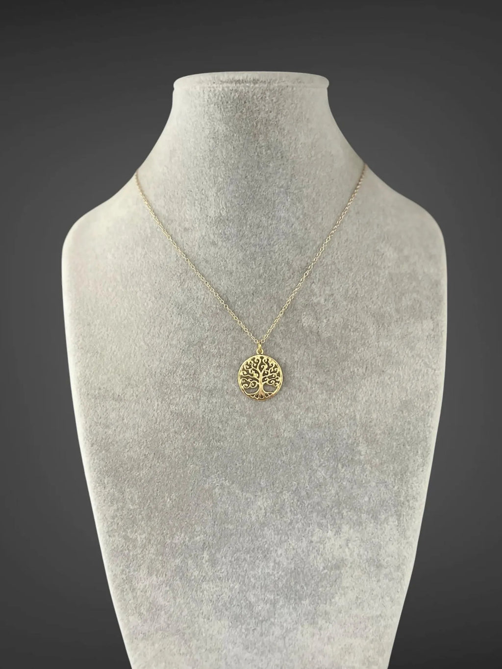 Gold Vermeil Tree of Life Charm Necklace