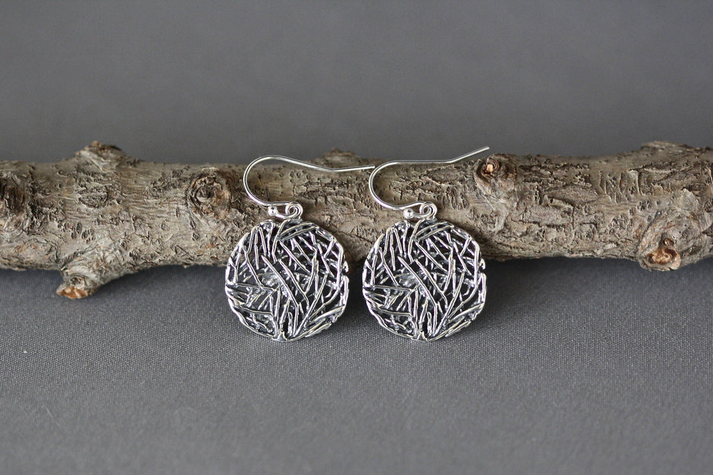 Bali Sterling Silver Filigree Dangle Earrings