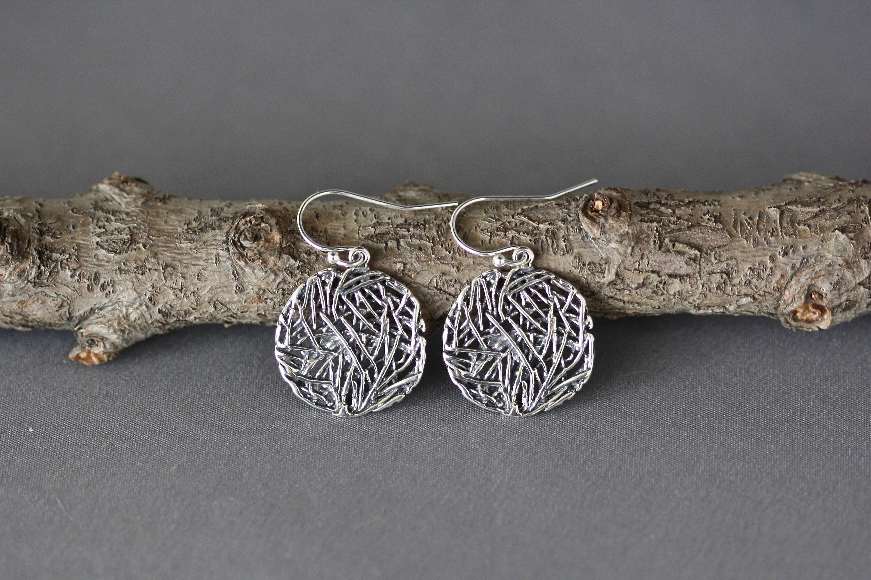 Bali Sterling Silver Filigree Dangle Earrings