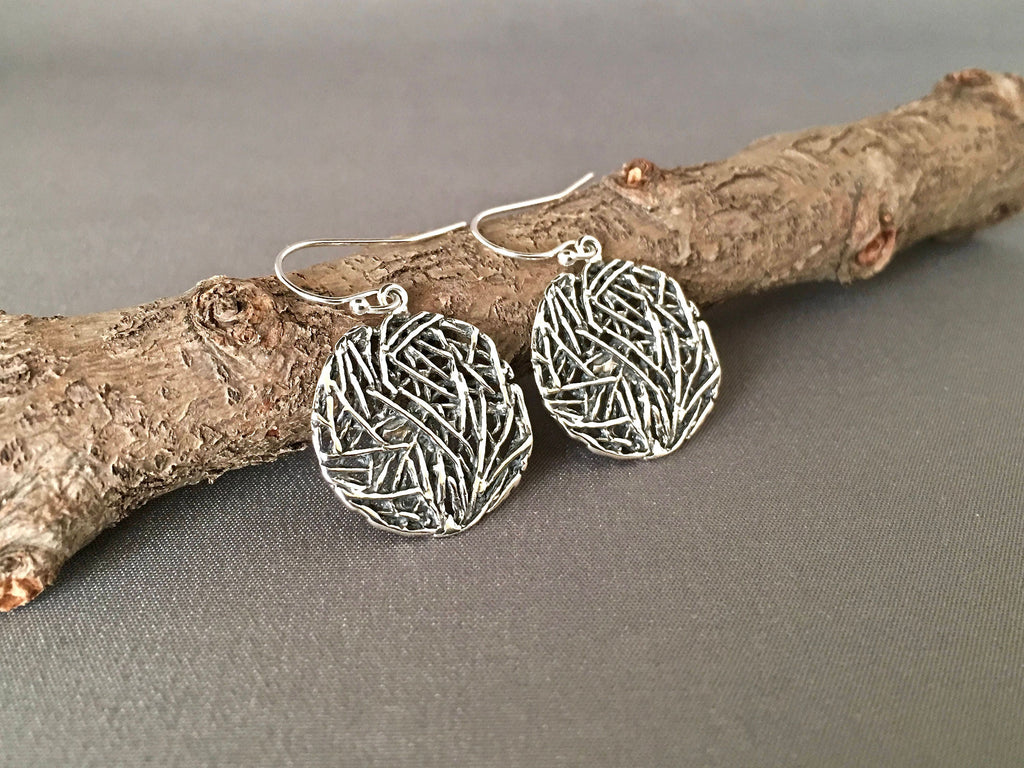 Bali Sterling Silver Filigree Dangle Earrings