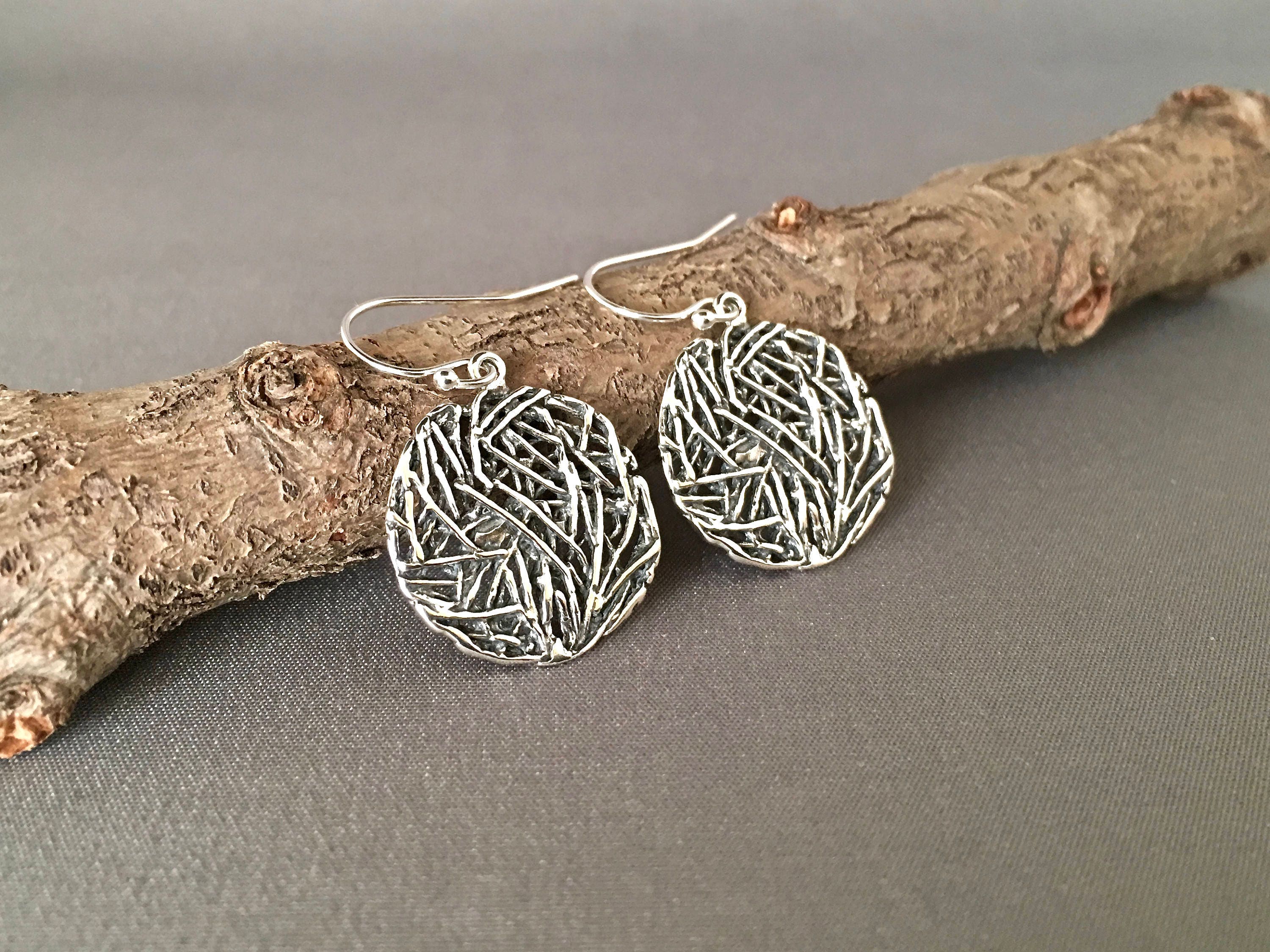 Bali Sterling Silver Filigree Dangle Earrings