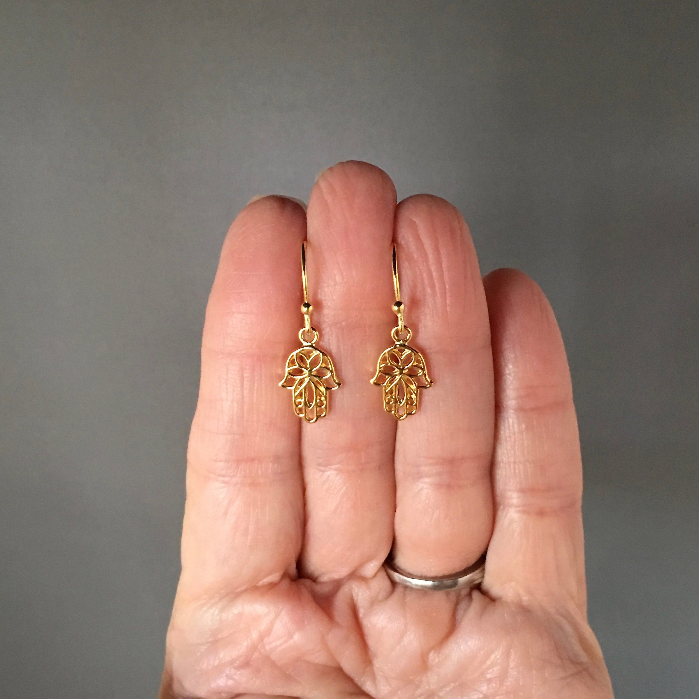 Hamsa Earrings - Hand of Fatima Earrings
