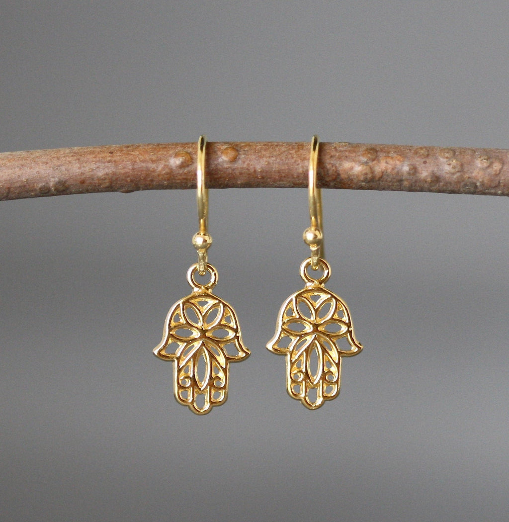 Hamsa Earrings - Hand of Fatima Earrings