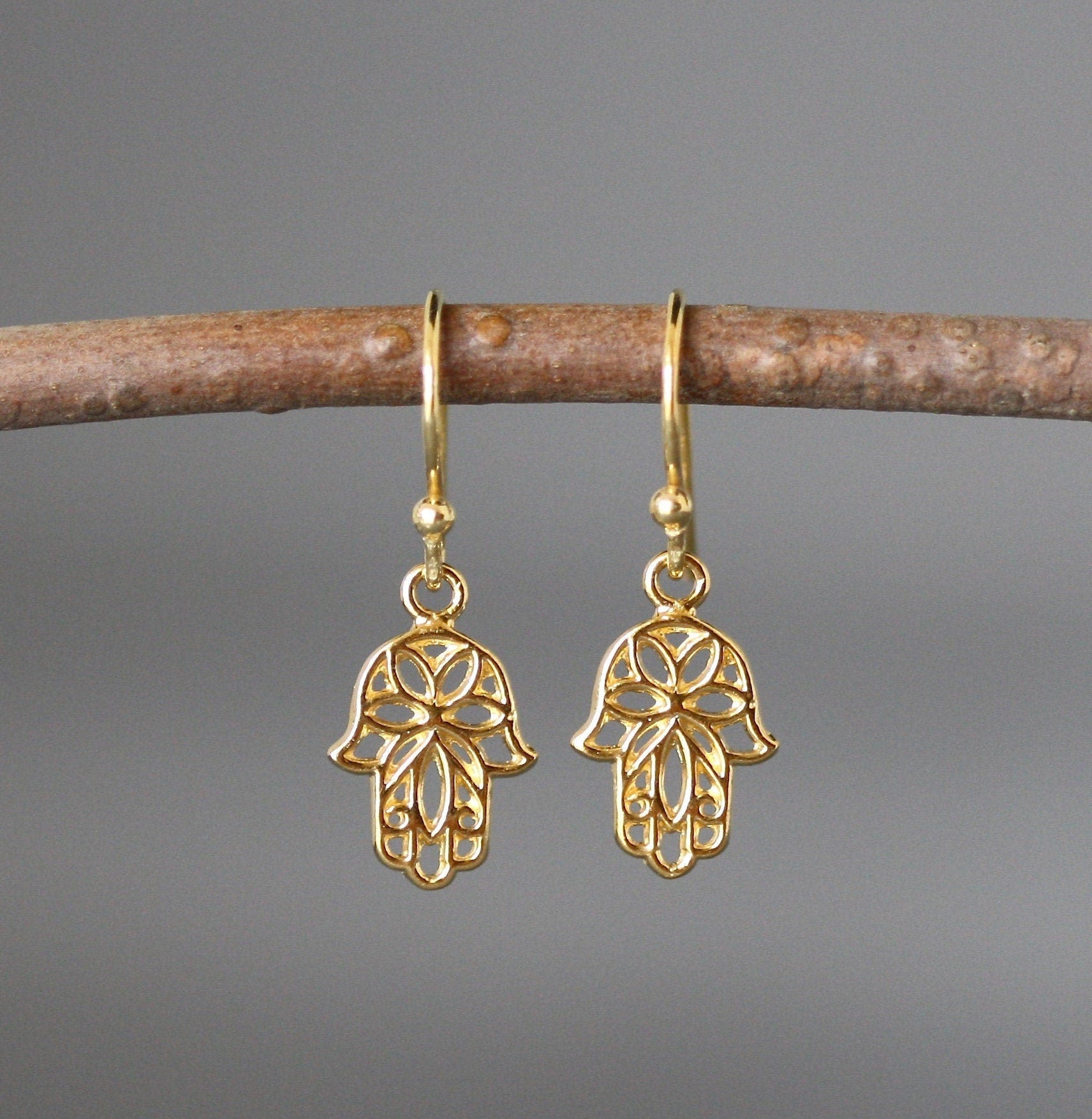 Hamsa Earrings - Hand of Fatima Earrings