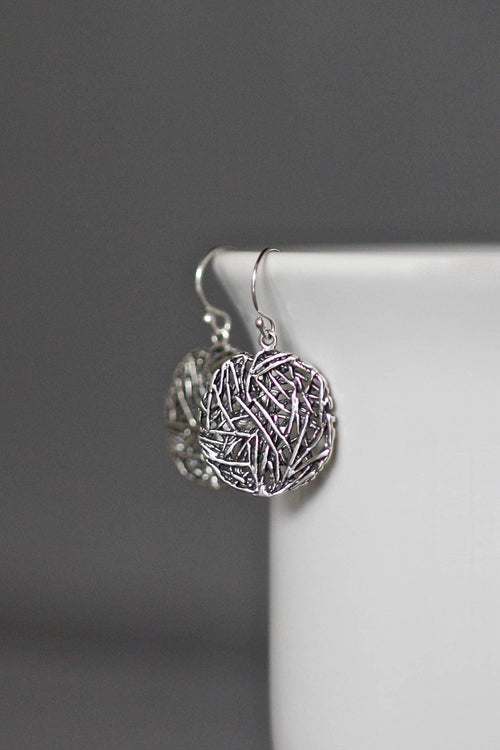 Bali Sterling Silver Filigree Dangle Earrings
