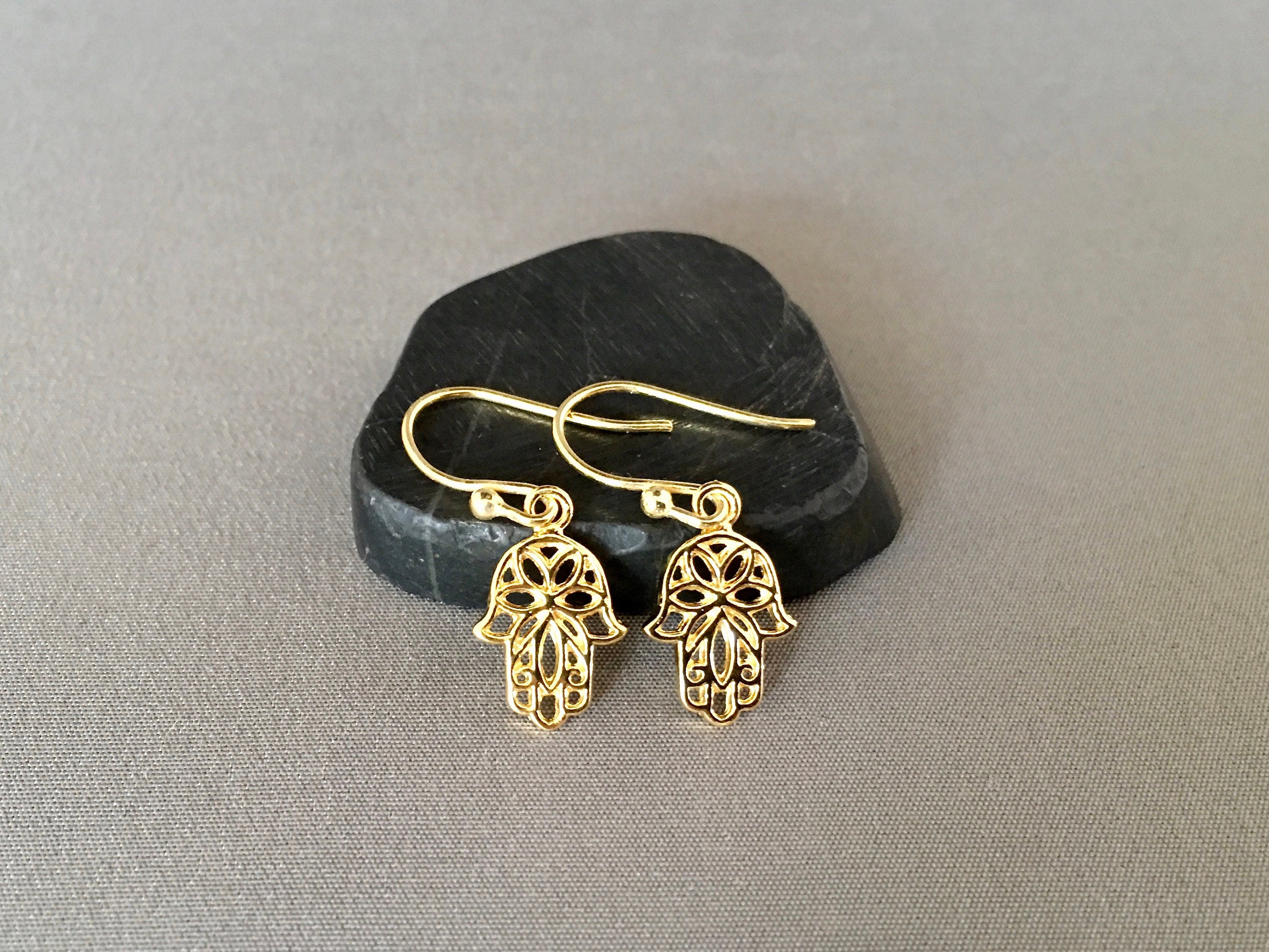 Hamsa Earrings - Hand of Fatima Earrings