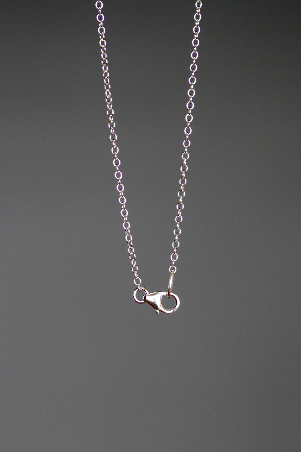 Green Amethyst Teardrop Gemstone Pendant Necklace in Silver