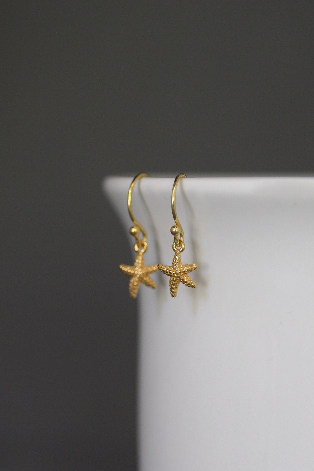 Gold Vermeil Starfish Dangle Earrings
