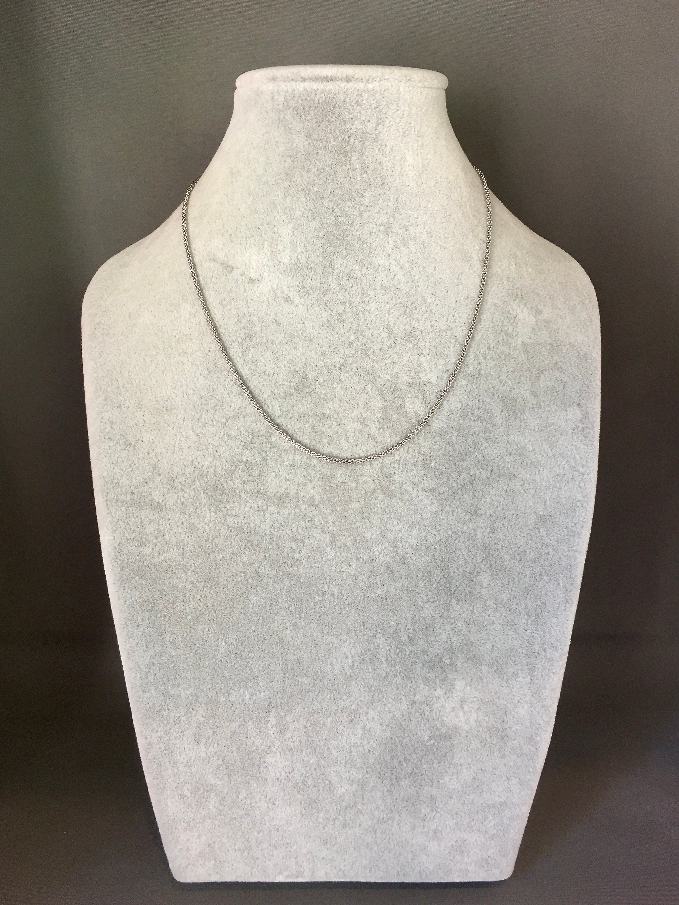 16" Sterling Silver Finished Chain with Lobster Clasp for Pendants and Charms