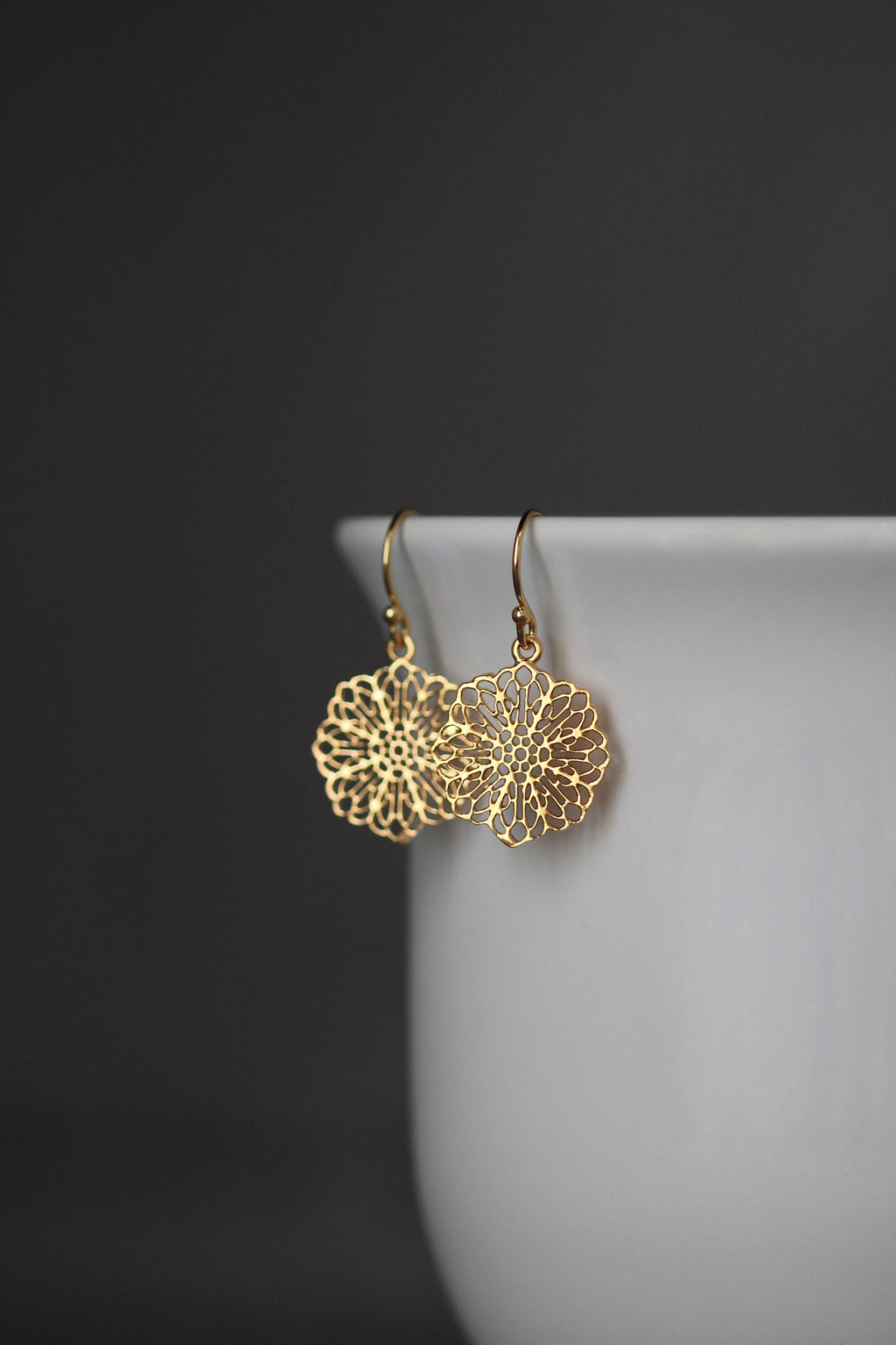 Gold Filigree Earrings