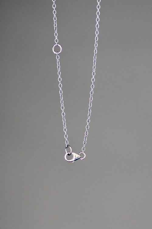 Bali Sterling Silver Hammered Open Heart Charm Necklace