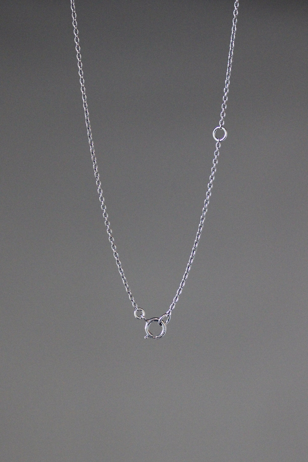 Oxidized Sterling Silver Hamsa Hand Pendant Necklace with White Topaz Pave