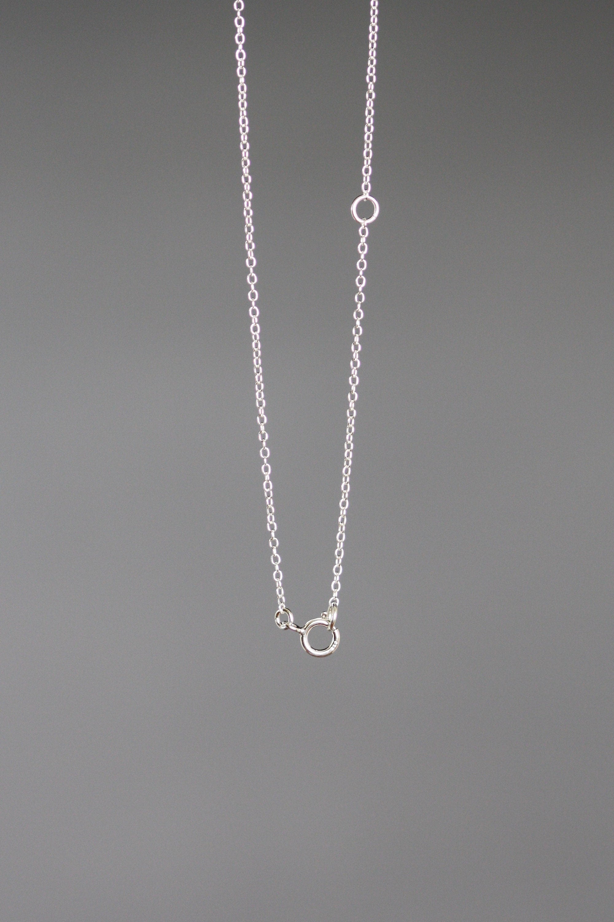 Small Sterling Silver Filigree Flower Charm Pendant Necklace
