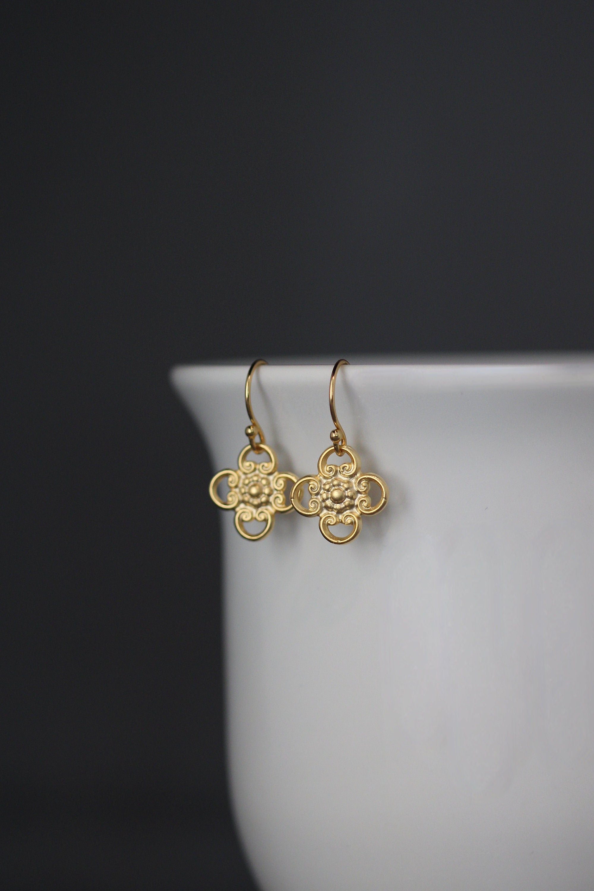 Gold Charm Earrings