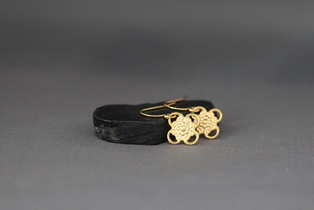 Gold Charm Earrings