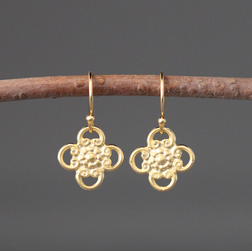 Gold Charm Earrings