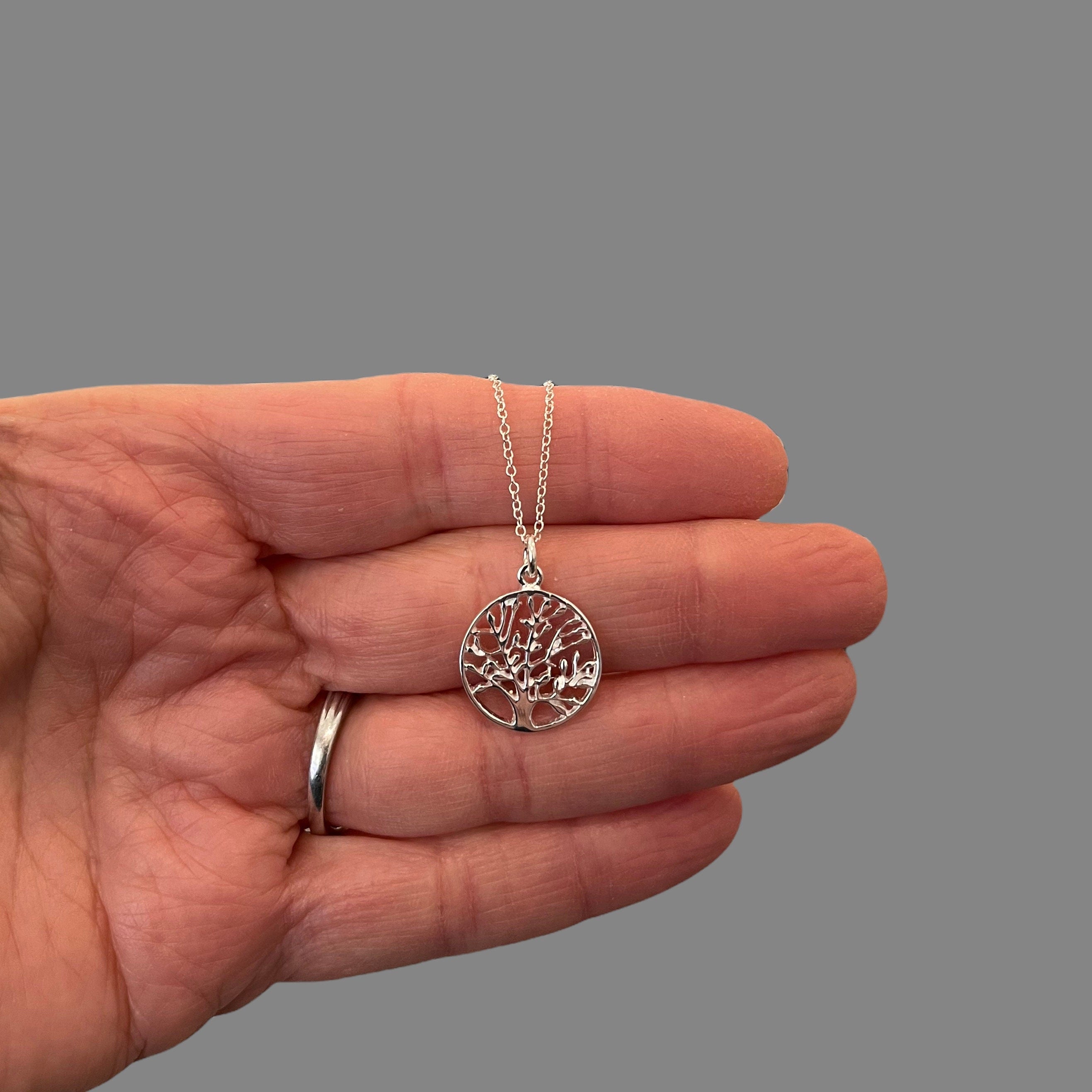 Sterling Silver Tree of Life Pendant Necklace