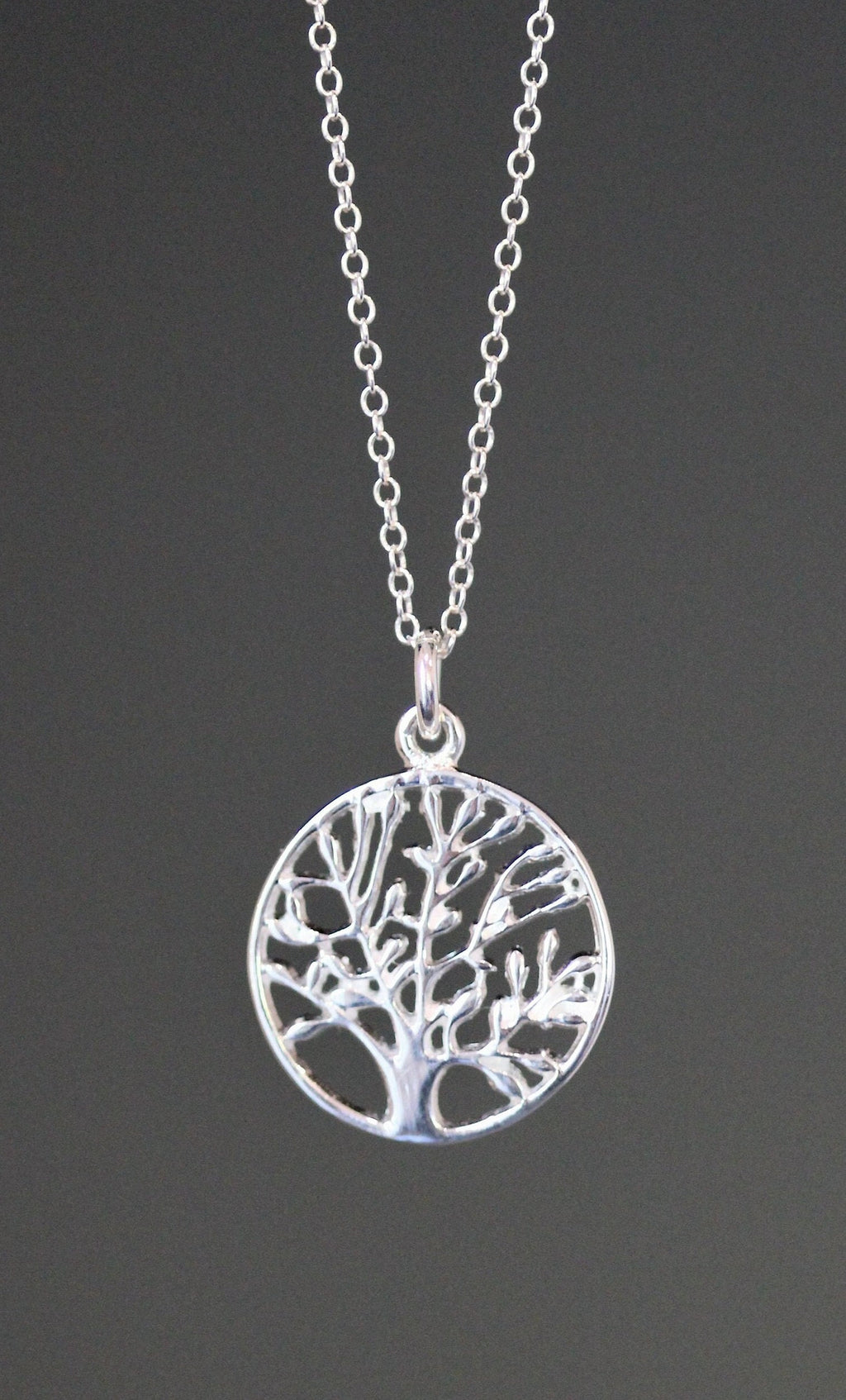 Sterling Silver Tree of Life Pendant Necklace