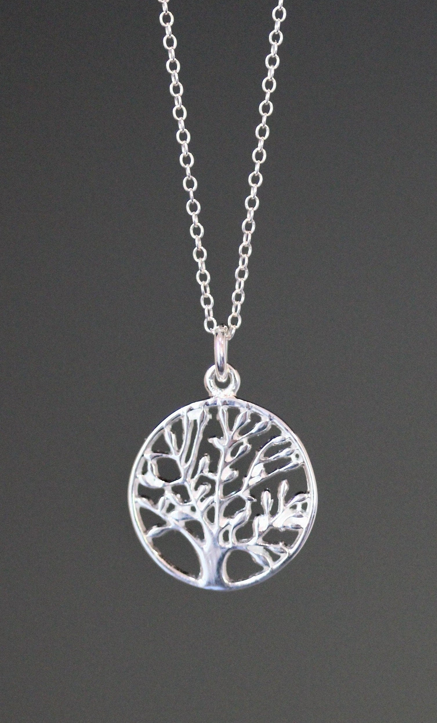 Sterling Silver Tree of Life Pendant Necklace