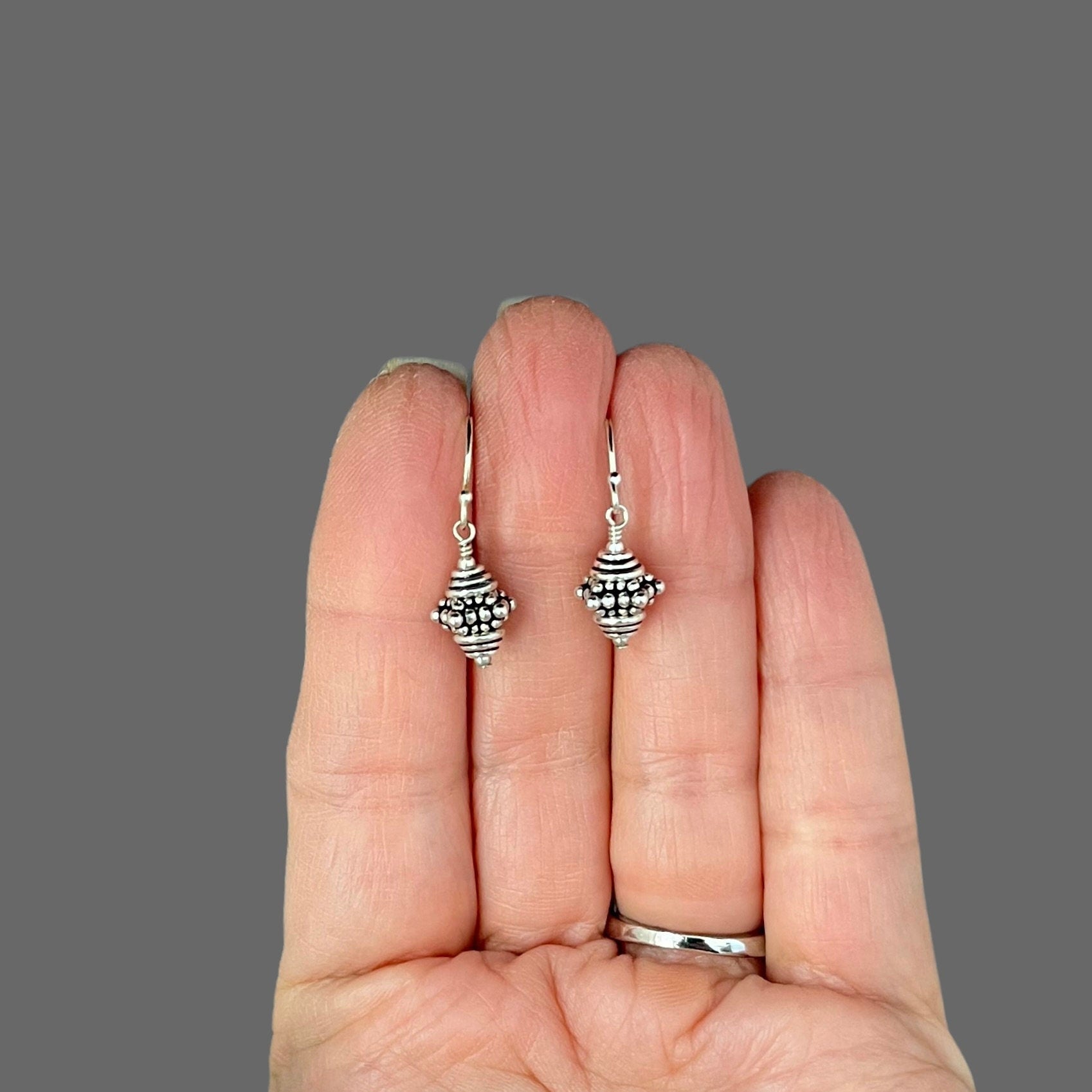 Bali Silver Earrings - Silver Dangle Earrings