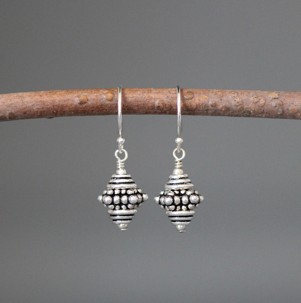 Bali Silver Earrings - Silver Dangle Earrings