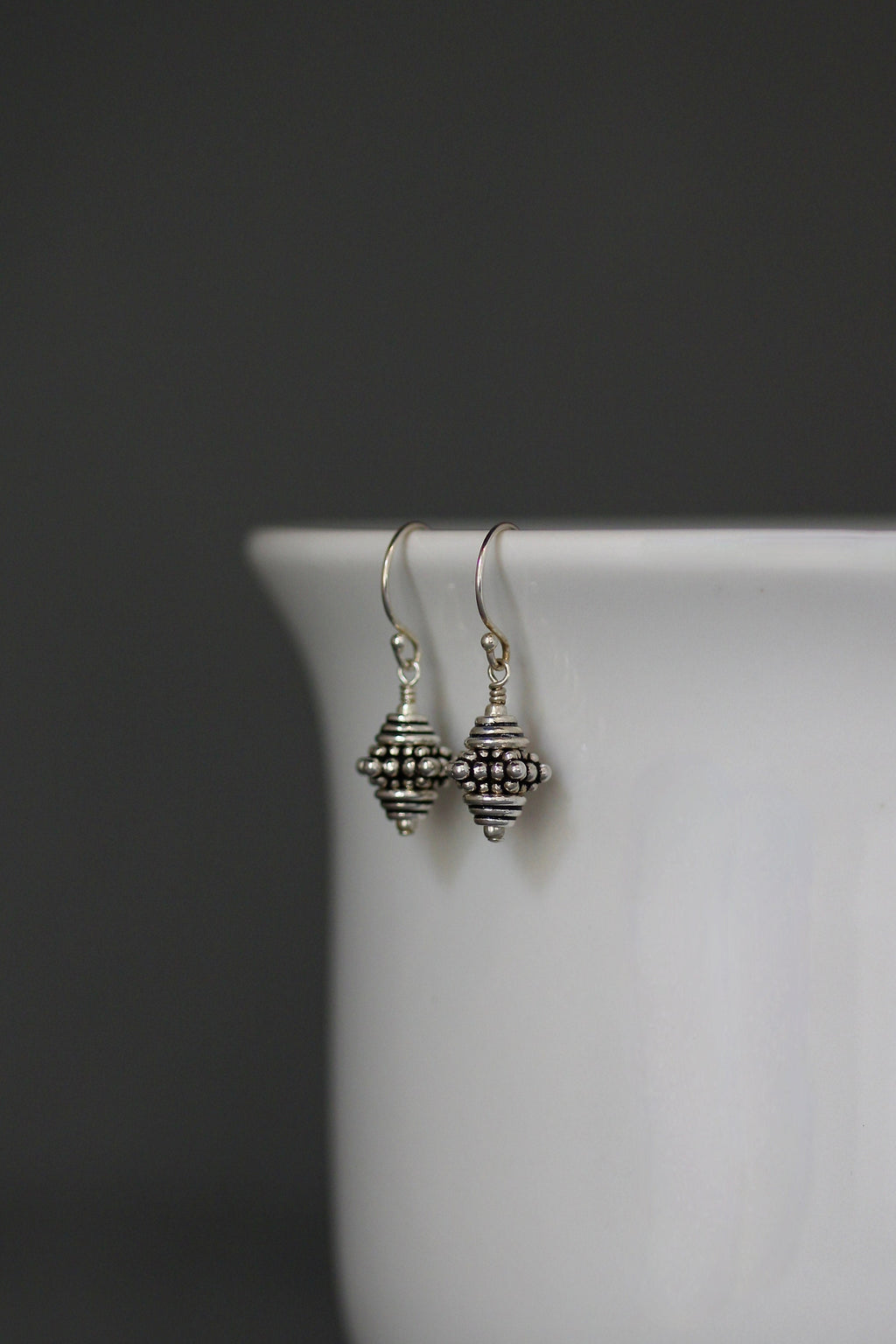 Bali Silver Earrings - Silver Dangle Earrings