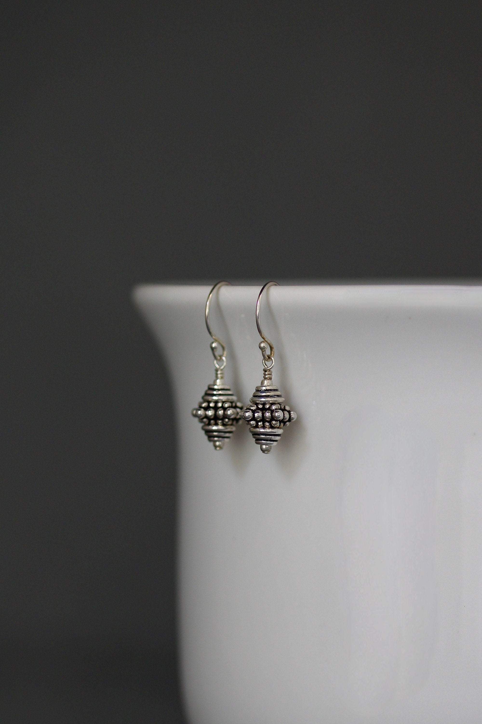 Bali Silver Earrings - Silver Dangle Earrings