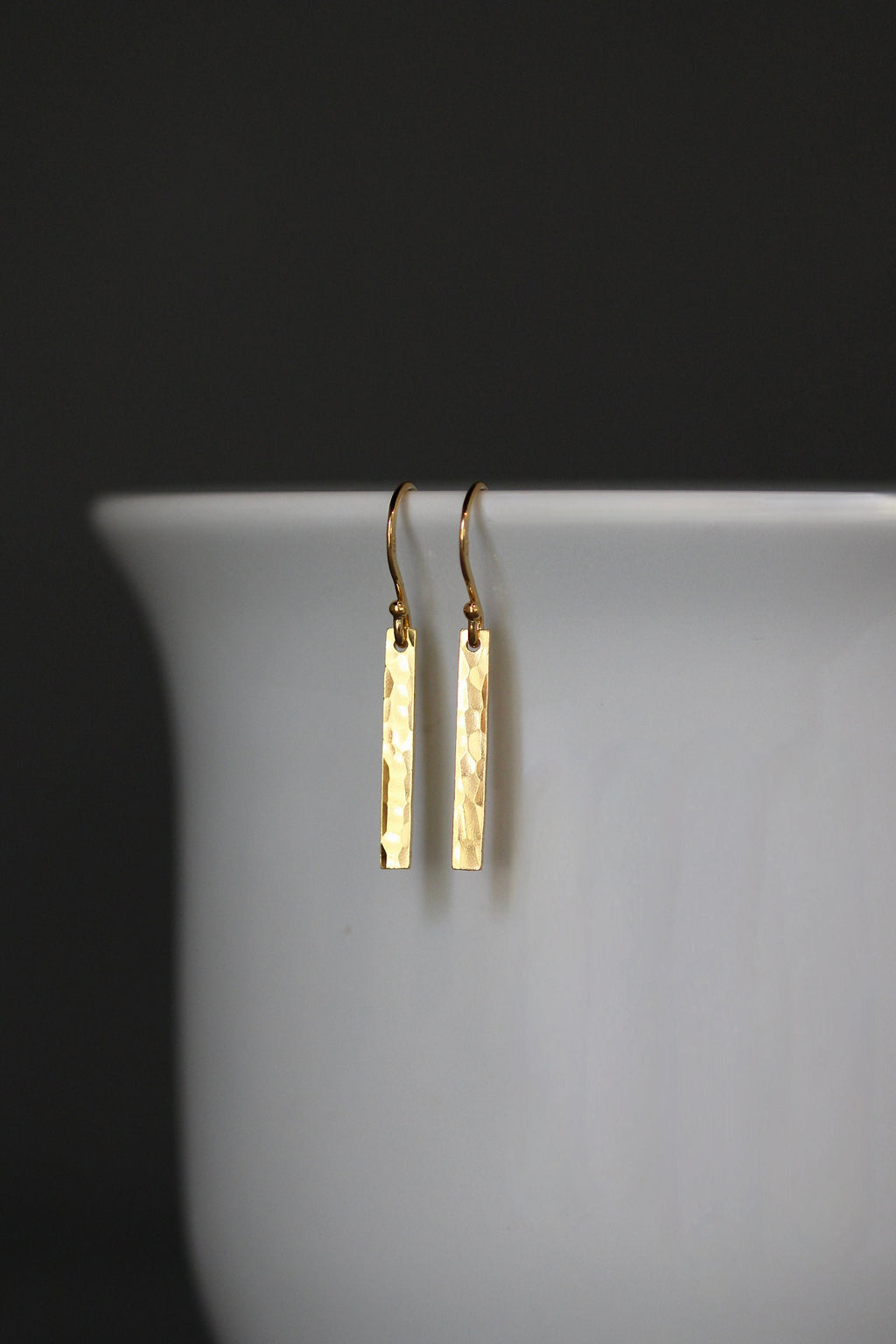 Hammered Gold Earrings