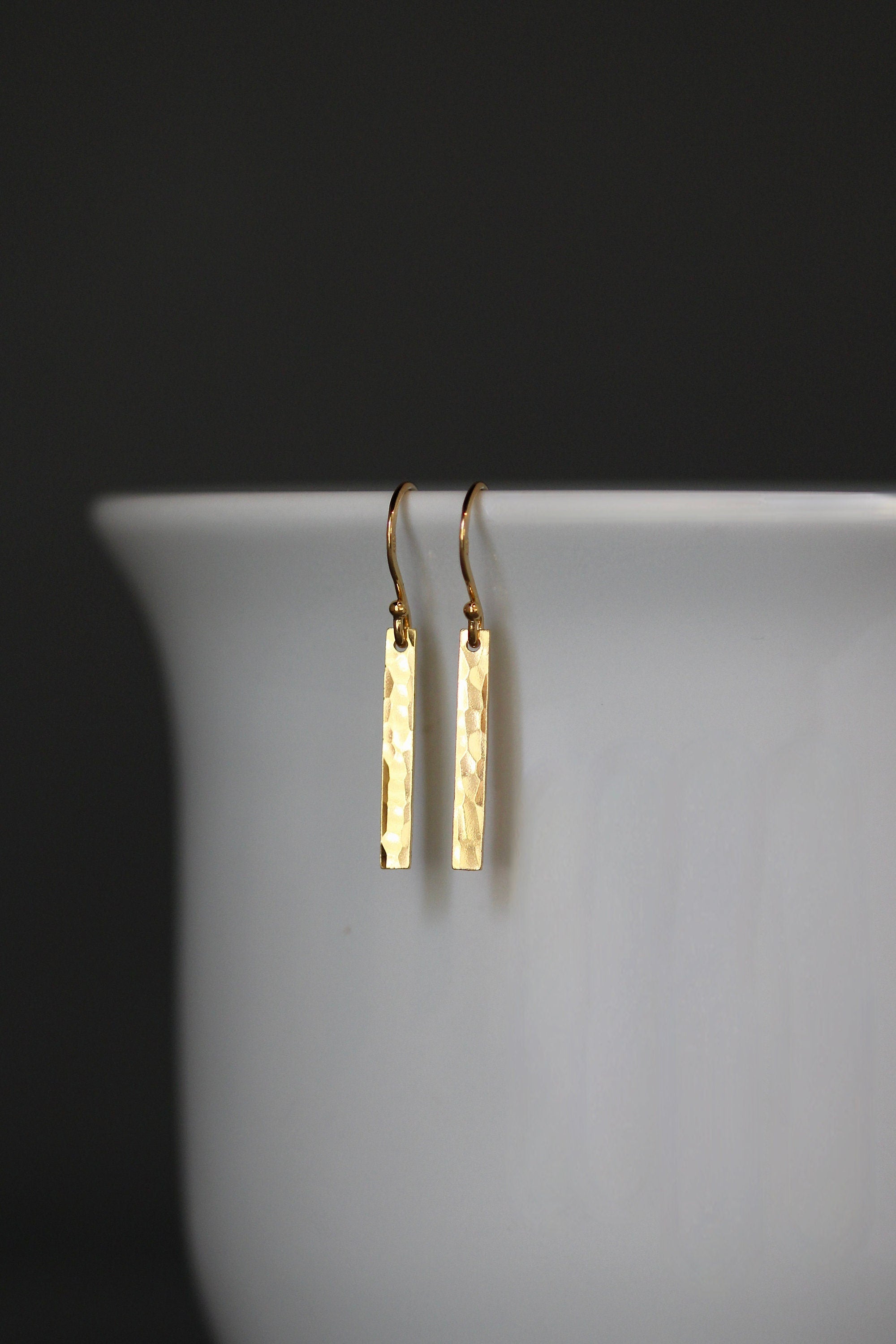 Hammered Gold Earrings