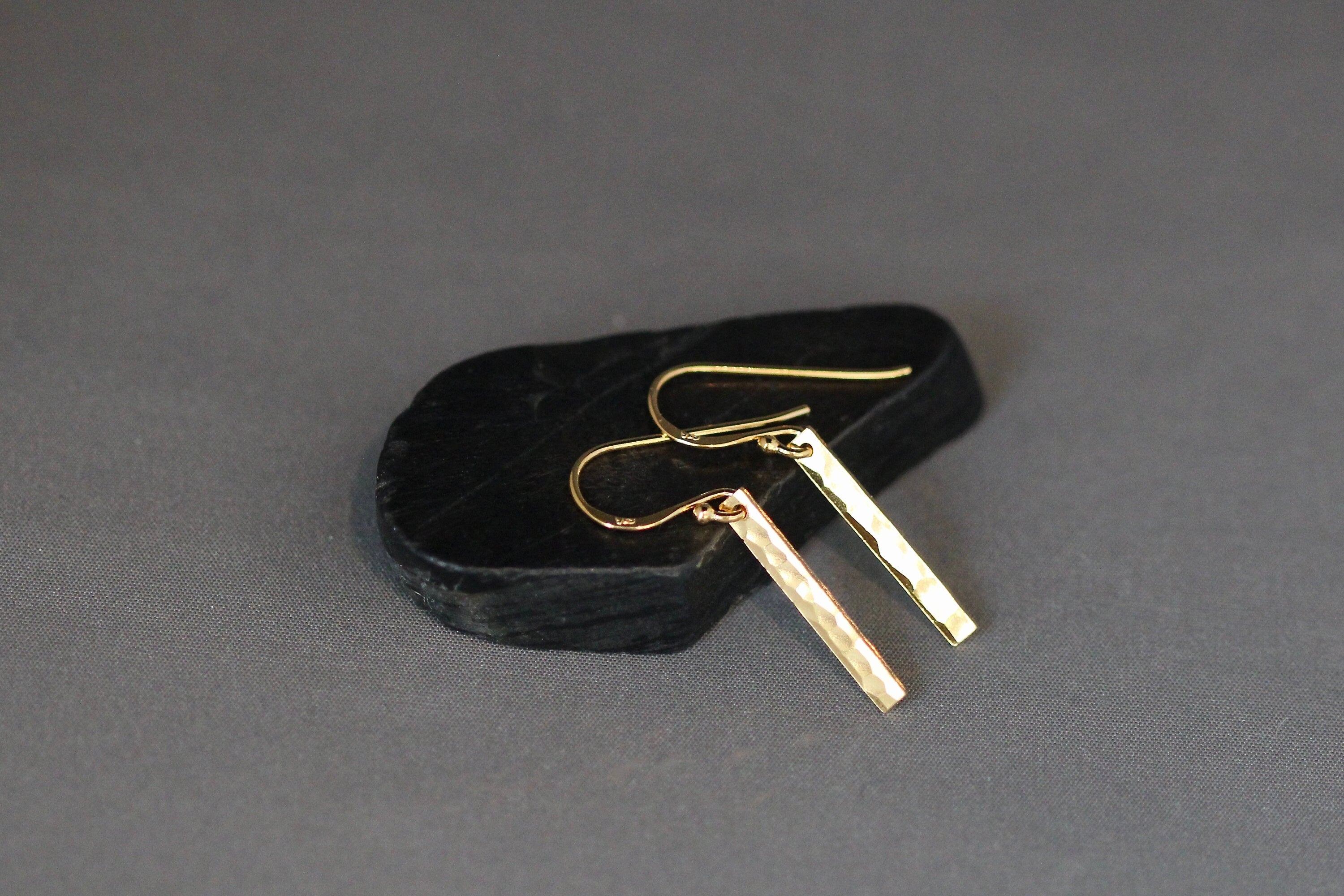Hammered Gold Earrings