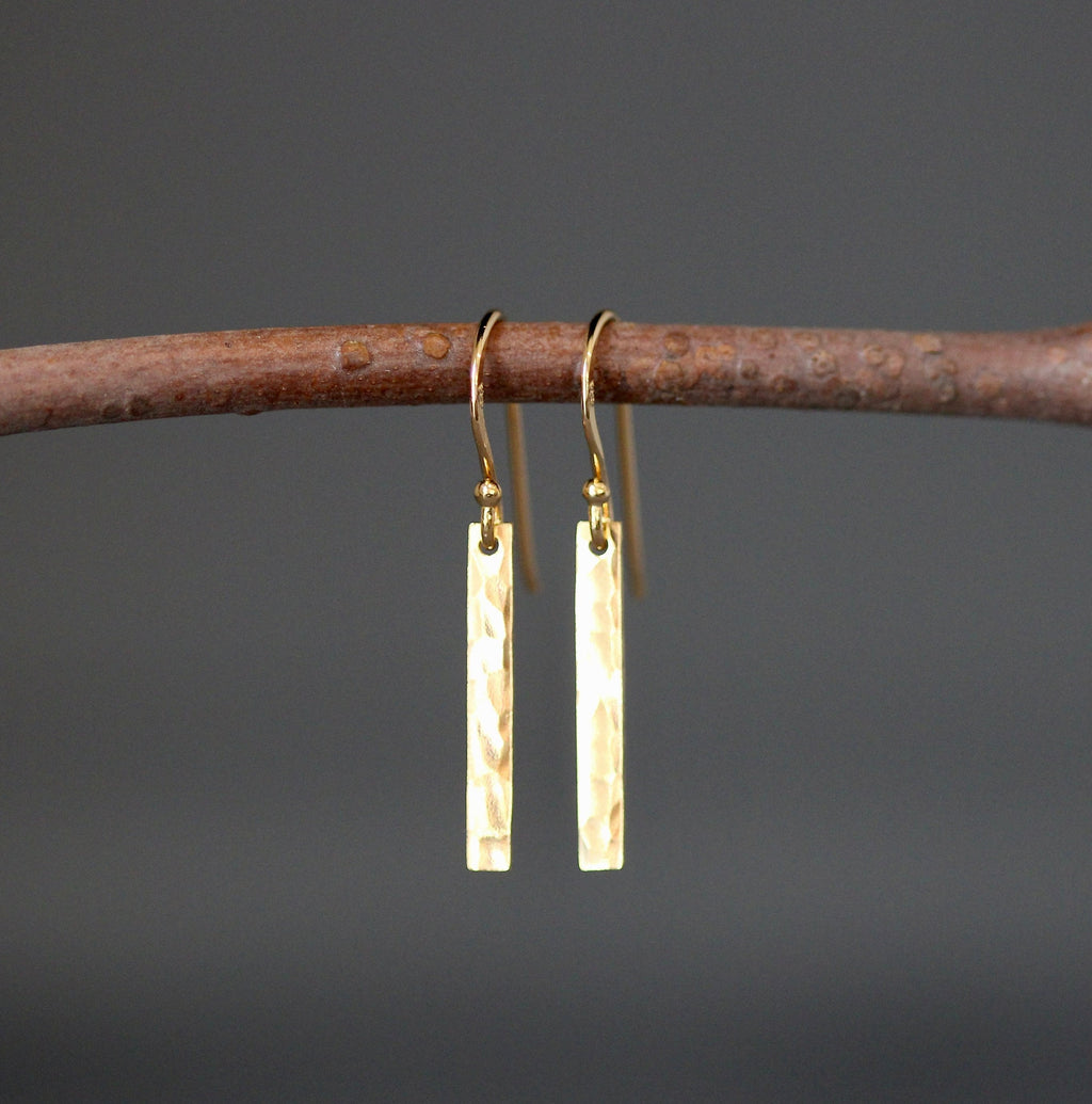Hammered Gold Earrings