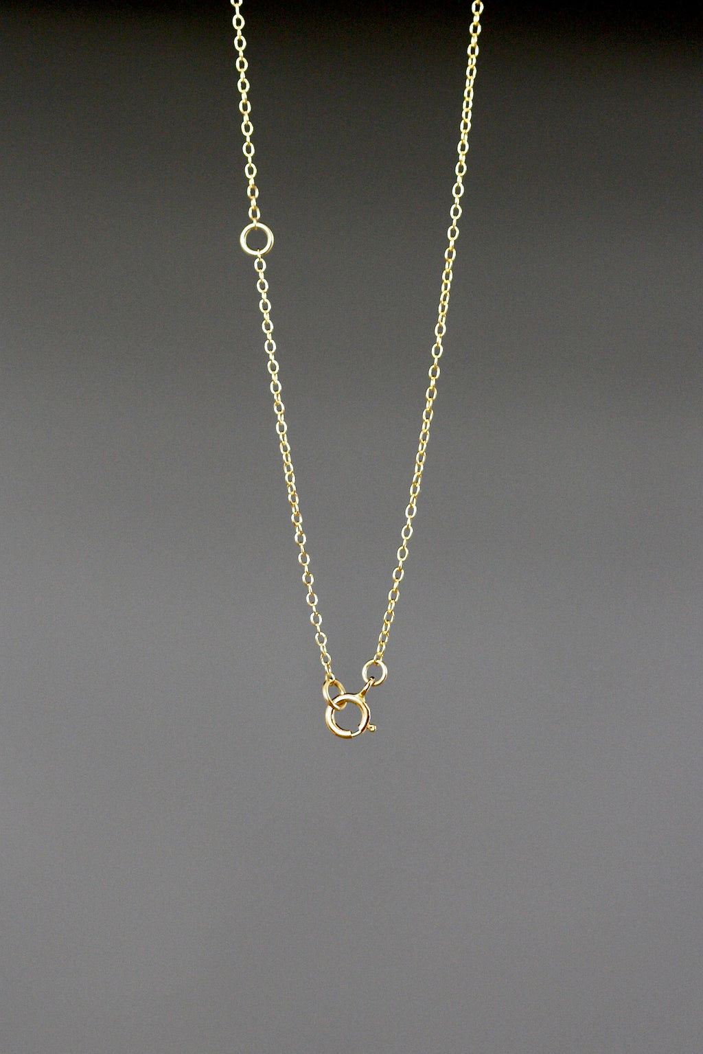 Gold Vermeil Heart Tag Pendant on Gold Filled Chain