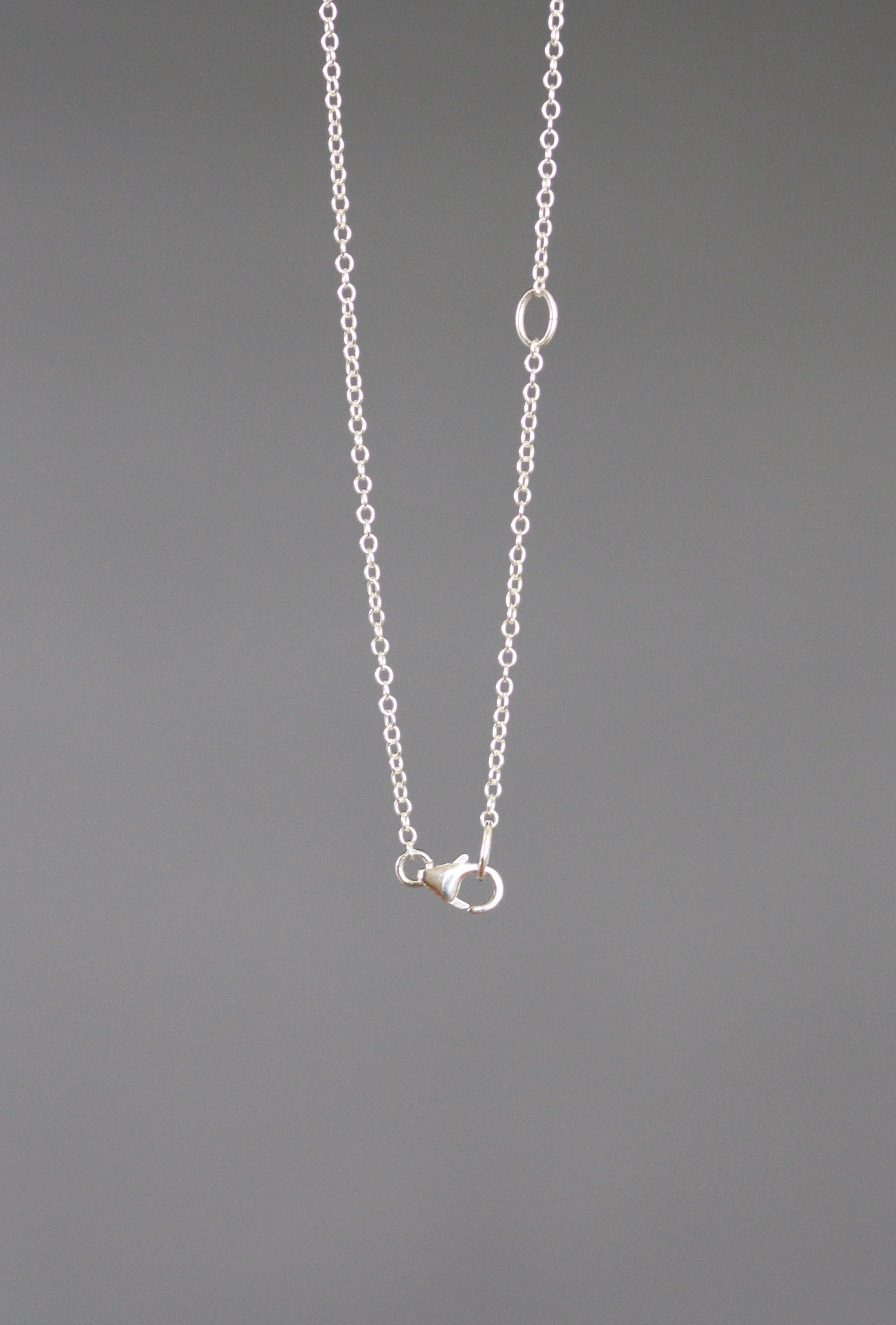 Silver Filigree Floral Charm Pendant Necklace