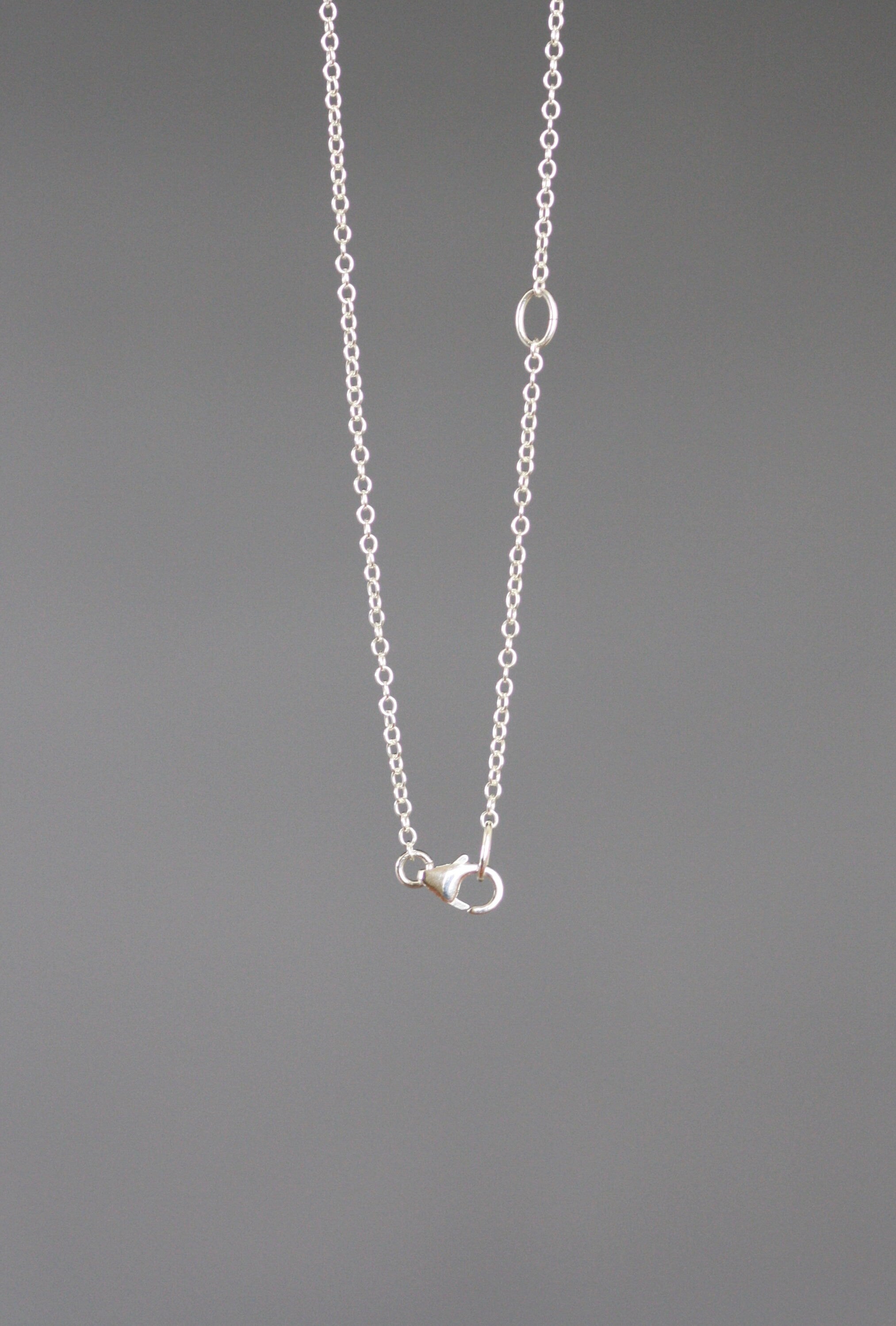 Small Bali Silver Heart Charm Necklace