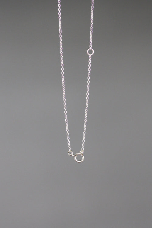 Amethyst Bezel Pendant Necklace in Sterling Silver