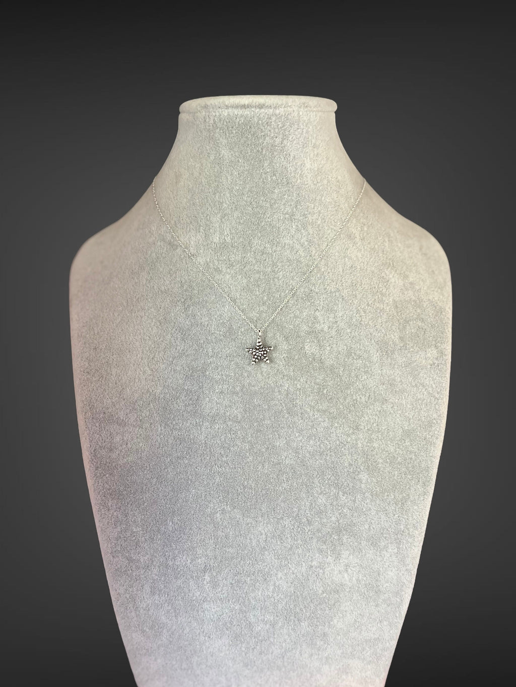 Sterling Silver Starfish Charm Necklace