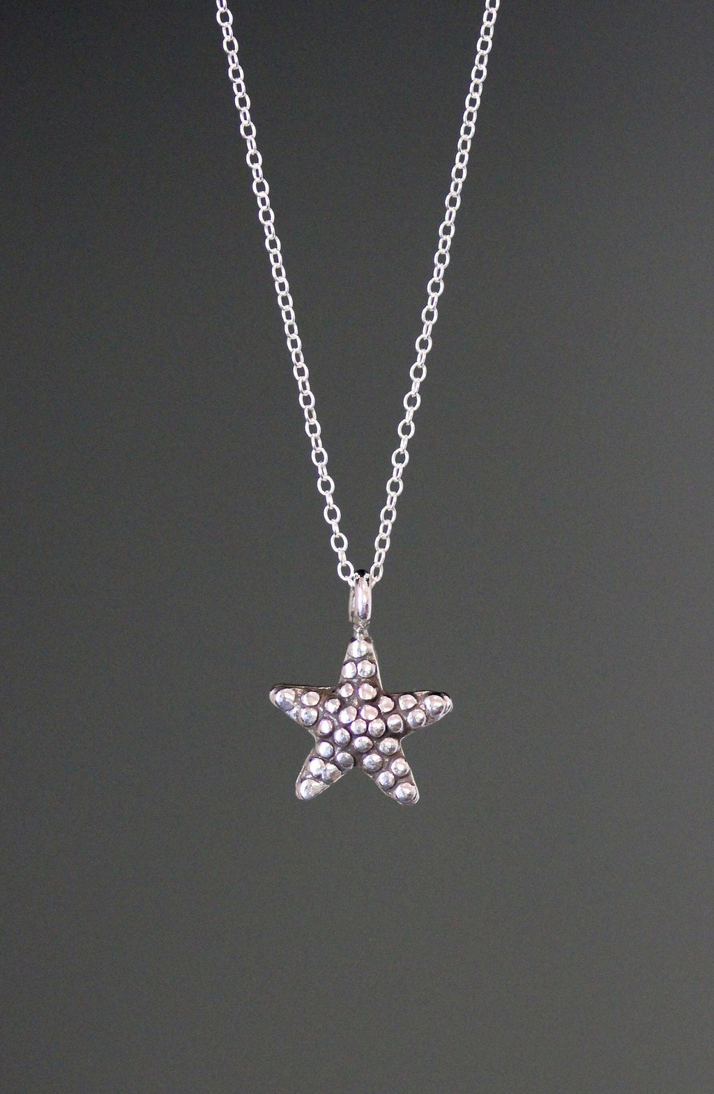 Sterling Silver Starfish Charm Necklace