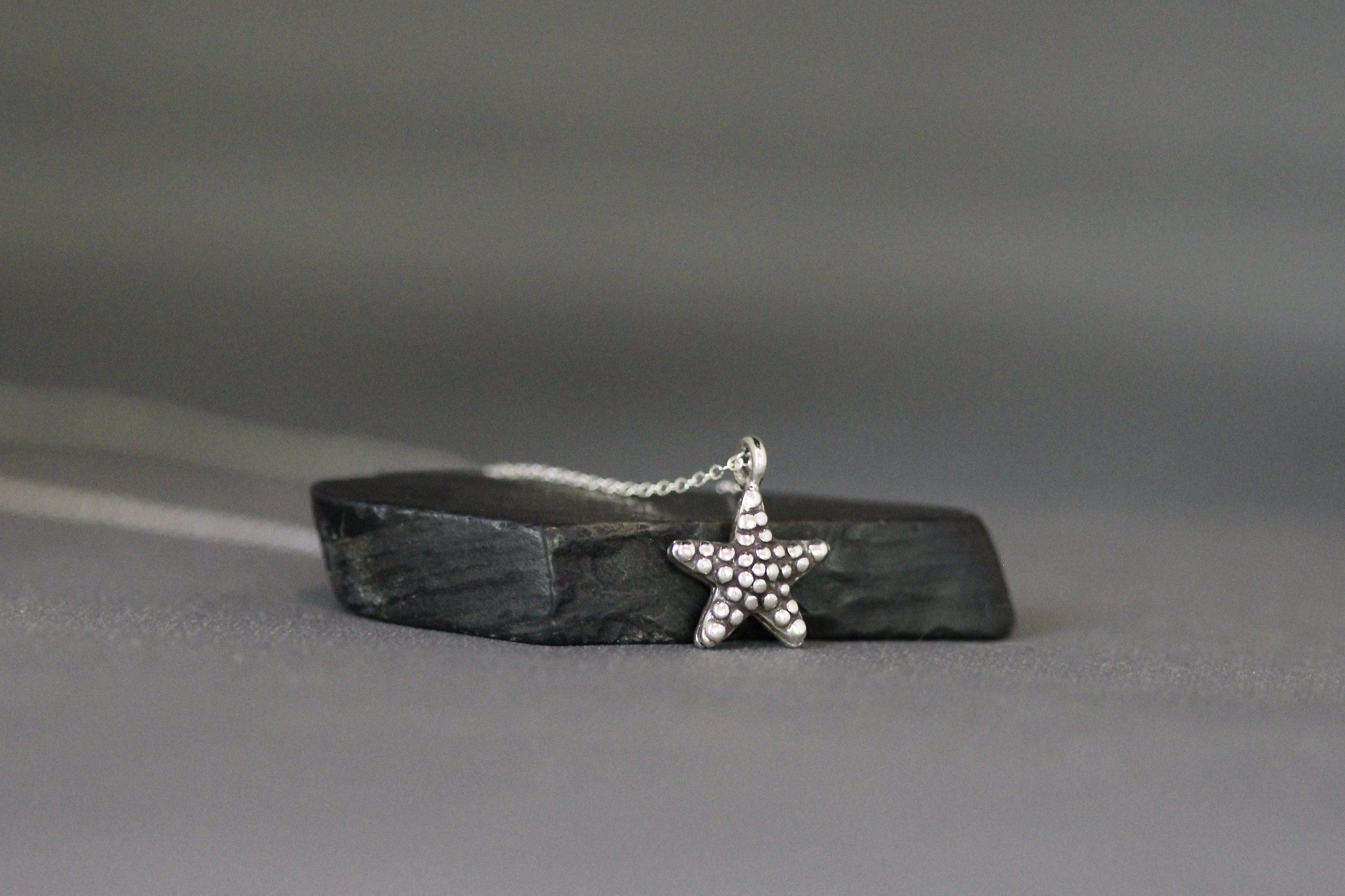 Sterling Silver Starfish Charm Necklace
