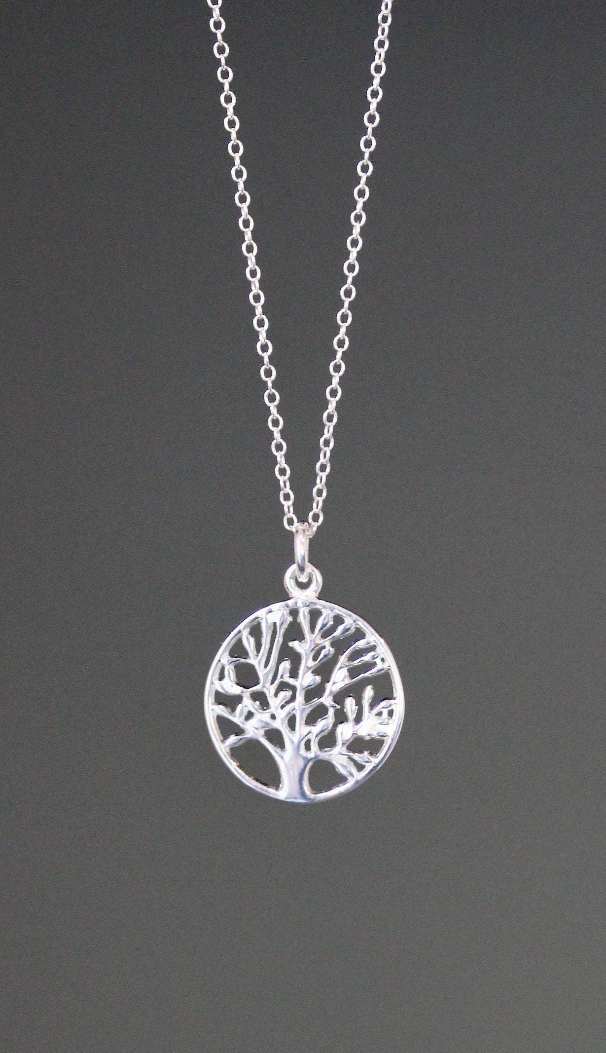 Sterling Silver Tree of Life Pendant Necklace
