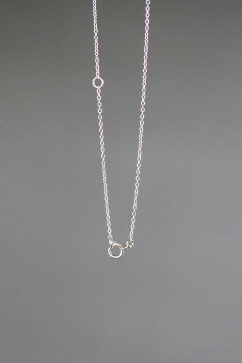 Sterling silver necklace chain with spring-ring clasp end