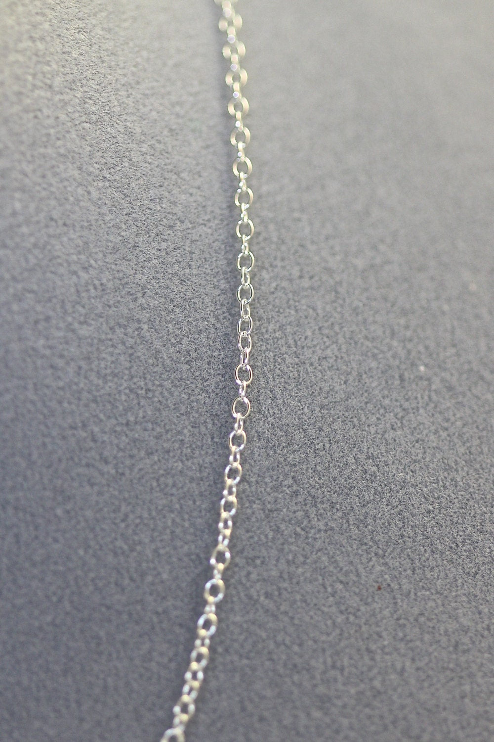 18" Sterling Silver Open Link Finished Chain