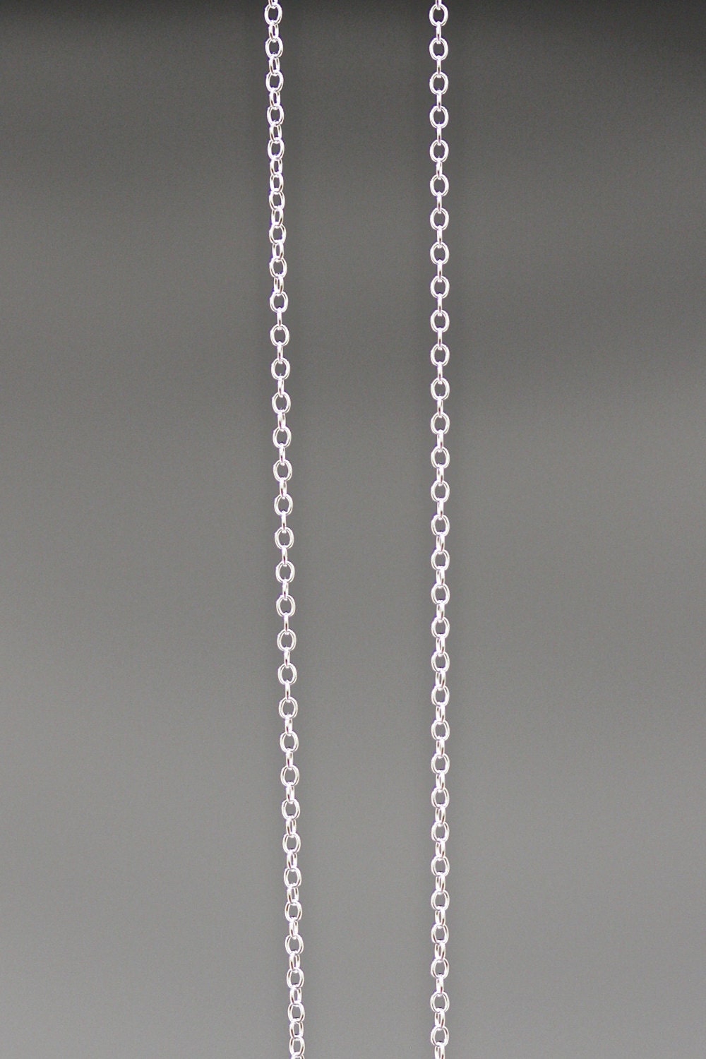 30" Sterling Silver Open Link Finished Chain