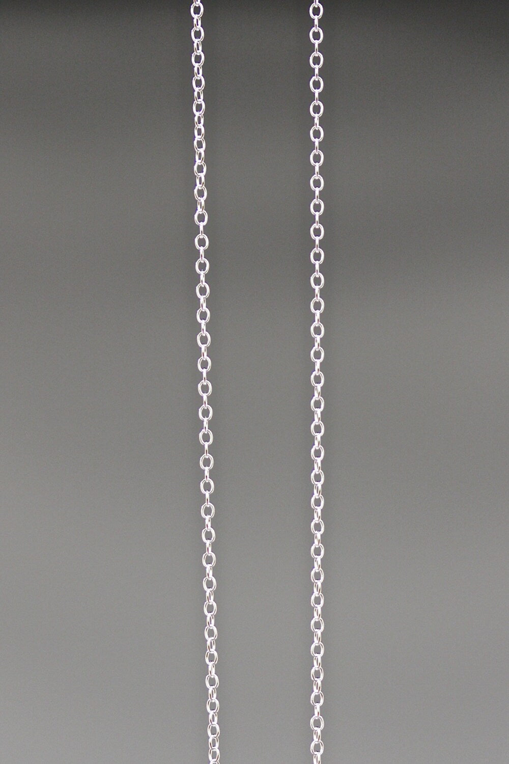 20" Sterling Silver Open Link Finished Chain