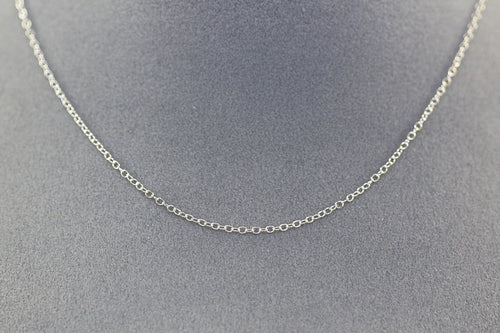 15" Sterling Silver Open Link Finished Chain